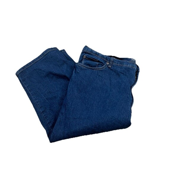 Gloria Vanderbilt Capri Blue Jeans Plus Sz 24 Amanda All Around Slimming Effect - Picture 4 of 9